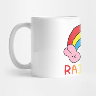 rainbow rabbit Mug